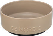 Trixie Be Nordic Voerbak Hond Keramiek/ Rubber Taupe